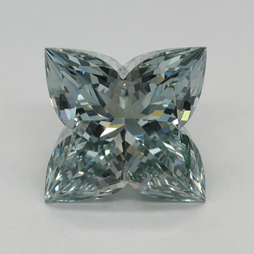 1.05 carat Fancy Intense Green Lily Cut lab grown diamond, VS1, IGI certified