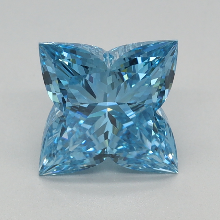 1.05 carat Fancy Vivid Blue Lily Cut lab grown diamond, VVS2, IGI certified