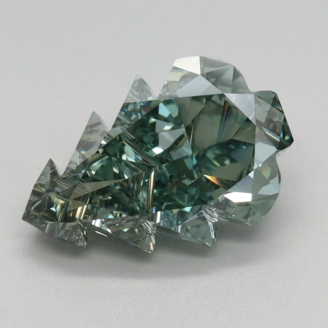 2.29 carat Fancy Vivid Green Other lab grown diamond, VVS2, IGI certified