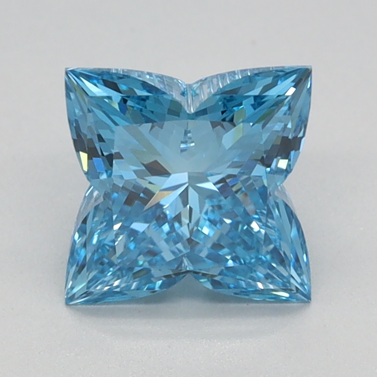 1.06 carat Fancy Vivid Blue Lily Cut lab grown diamond, VVS2, IGI certified