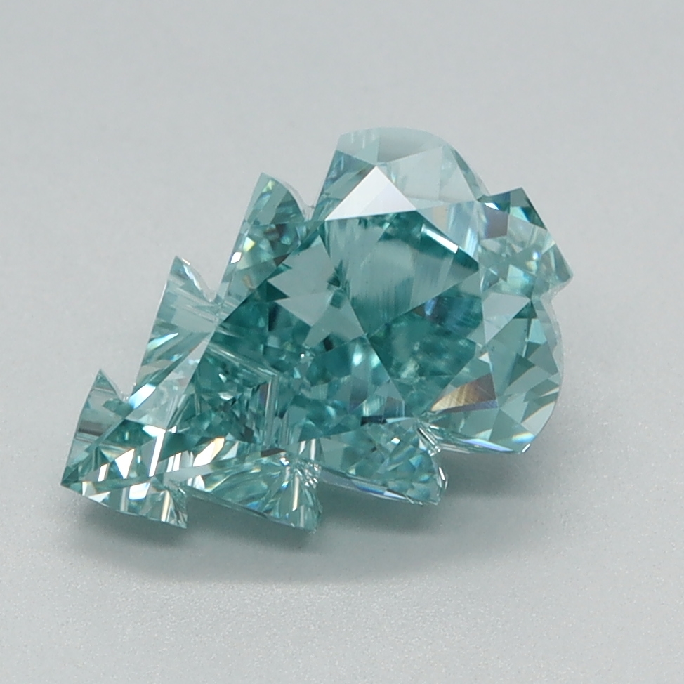 1.66 carat Fancy Vivid Green Other lab grown diamond, VVS2, IGI certified