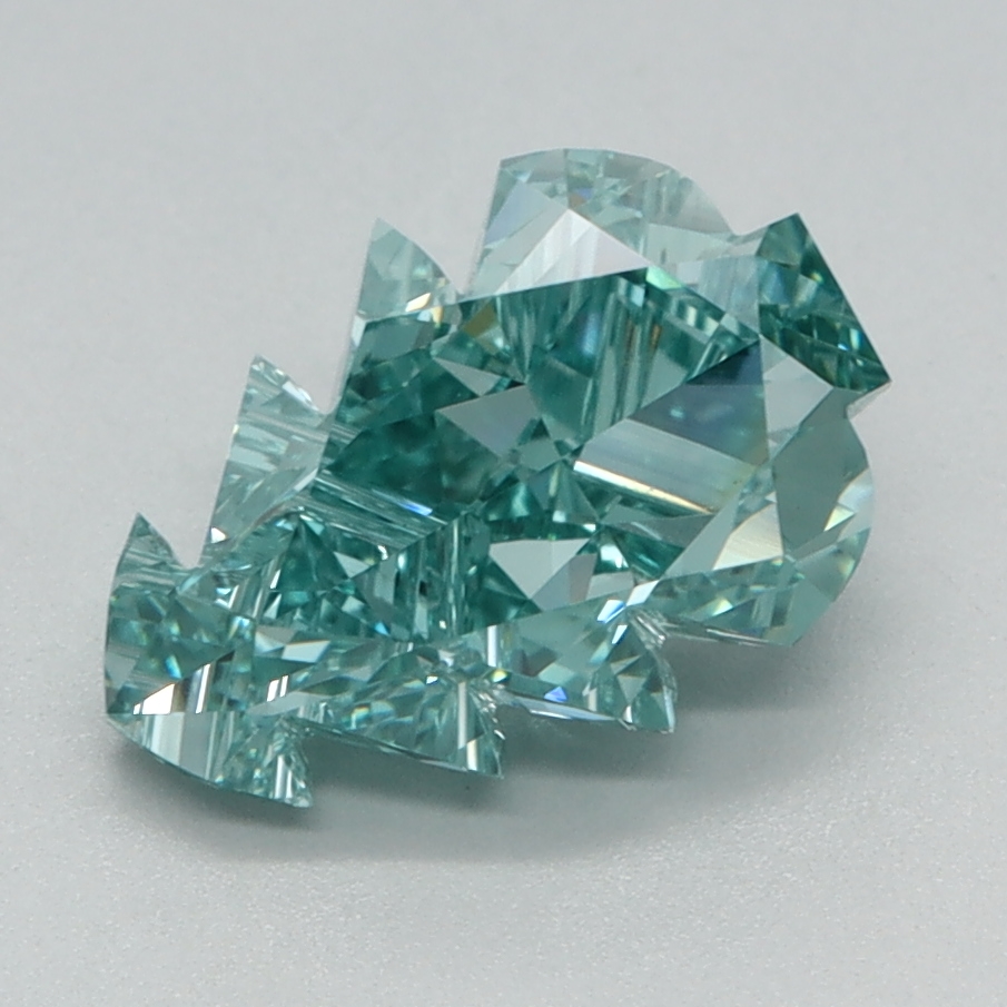 1.57 carat Fancy Vivid Green Other lab grown diamond, VVS2, IGI certified