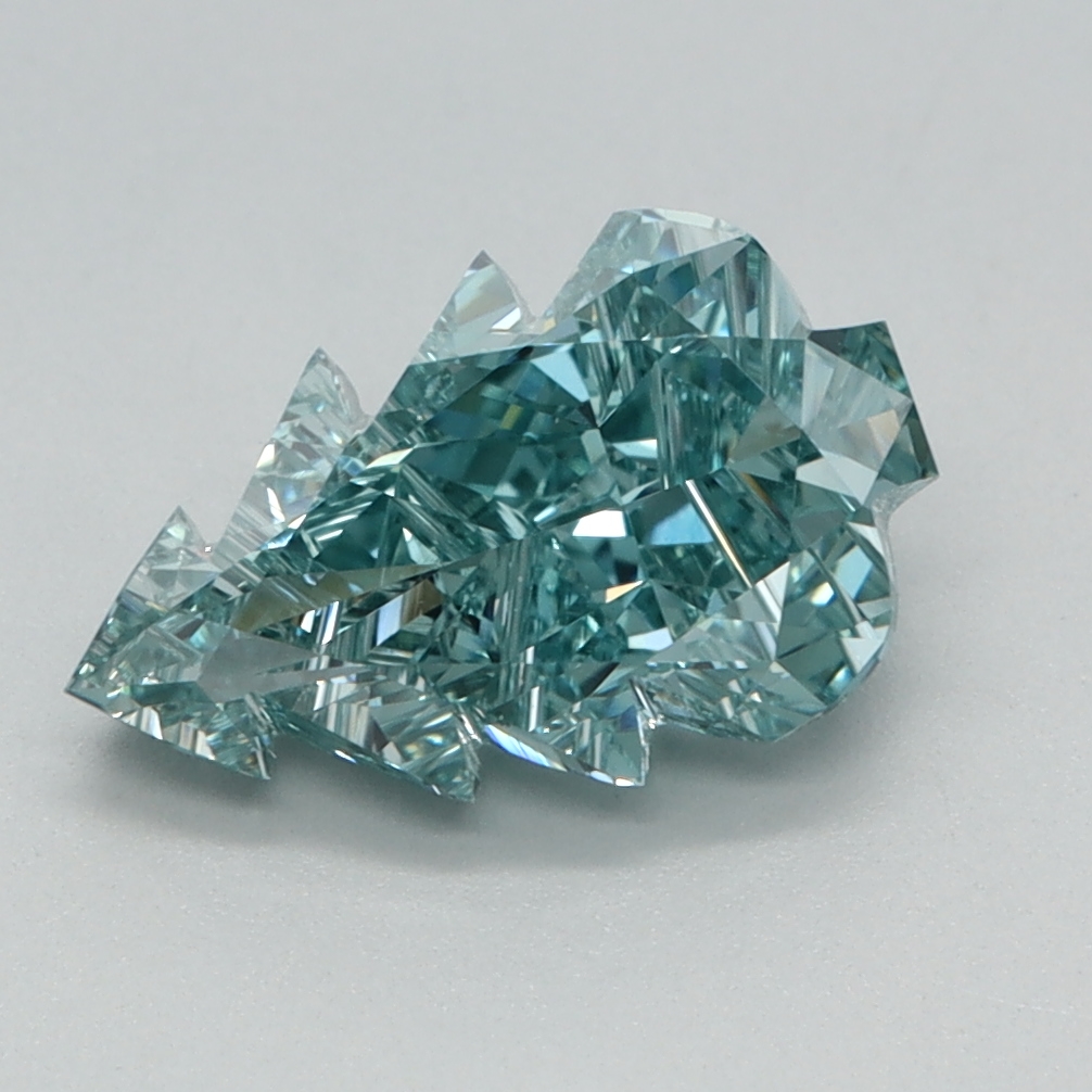 1.54 carat Fancy Vivid Green Other lab grown diamond, VVS2, IGI certified