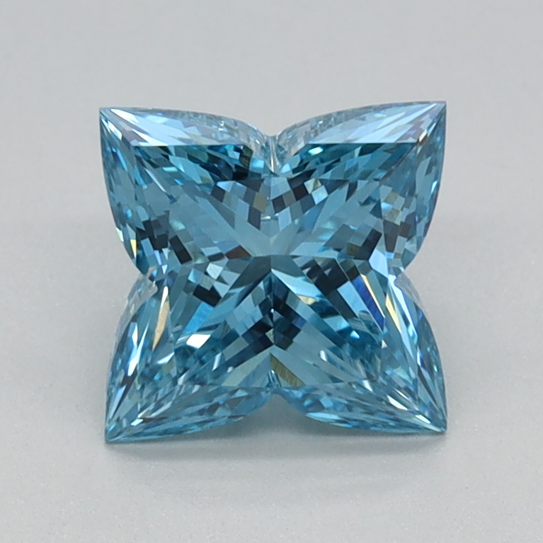 1.05 carat Fancy Vivid Blue Lily Cut lab grown diamond, VVS2, IGI certified