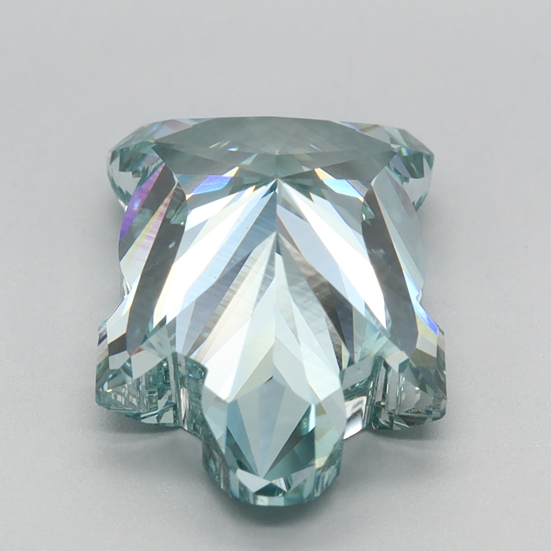 4.26 carat Fancy Vivid Green Tortoise lab grown diamond, VS1, IGI certified