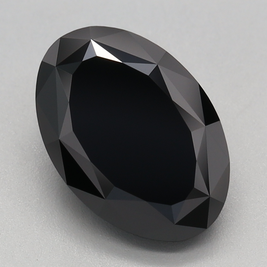 2.13 carat Fancy Black Oval lab grown diamond, VS1, IGI certified