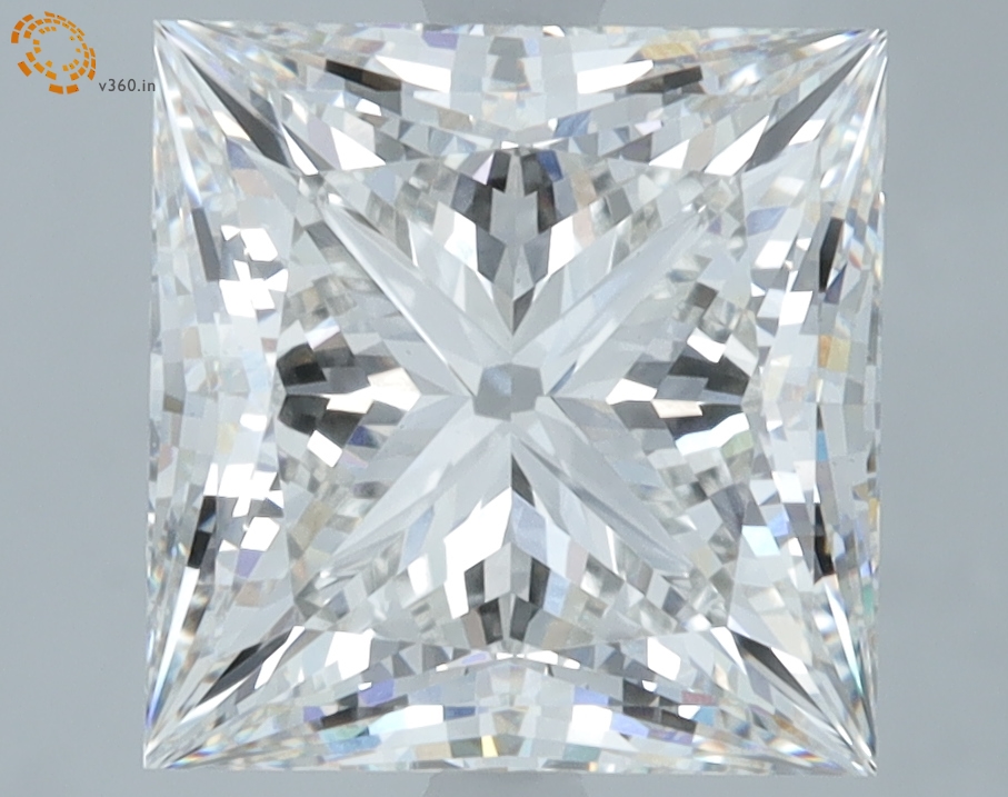 4.71 carat Princess lab grown diamond, G VS1, IGI certified