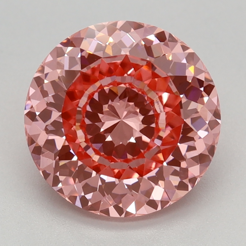 2.12 carat Fancy Vivid Pink Portuguese lab grown diamond, VS1, IGI certified