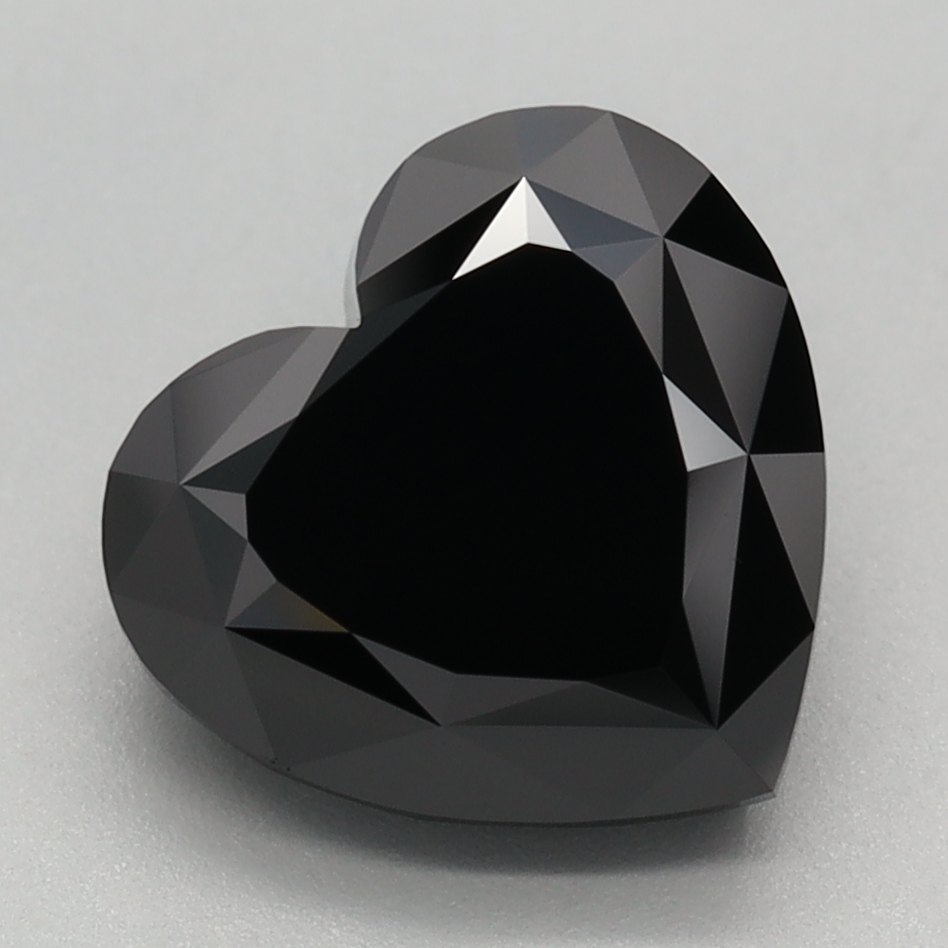 3.13 carat Fancy Black Heart lab grown diamond, VS1, IGI certified