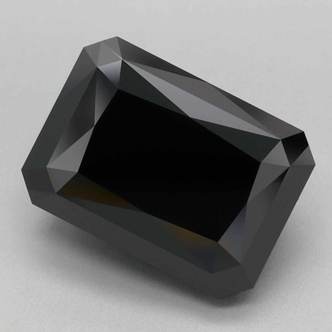 4.15 carat Fancy Black Radiant Cut lab grown diamond, VS1, IGI certified