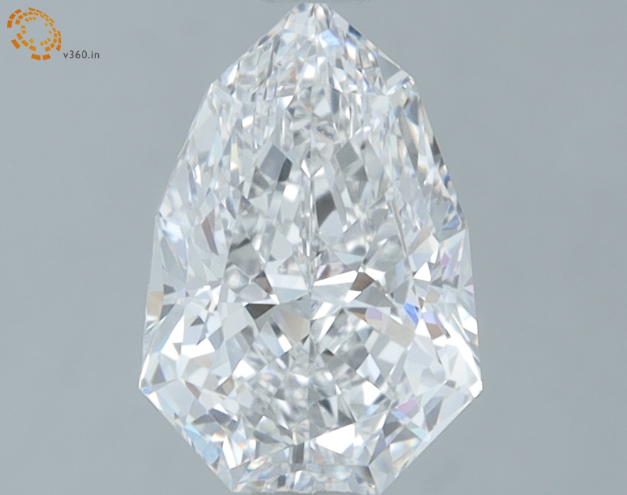 1.50 carat Shield lab grown diamond, D VVS2, IGI certified
