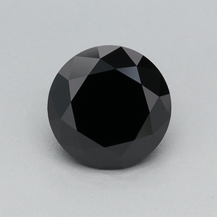 0.41 carat Fancy Black Round lab grown diamond, VS1, IGI certified