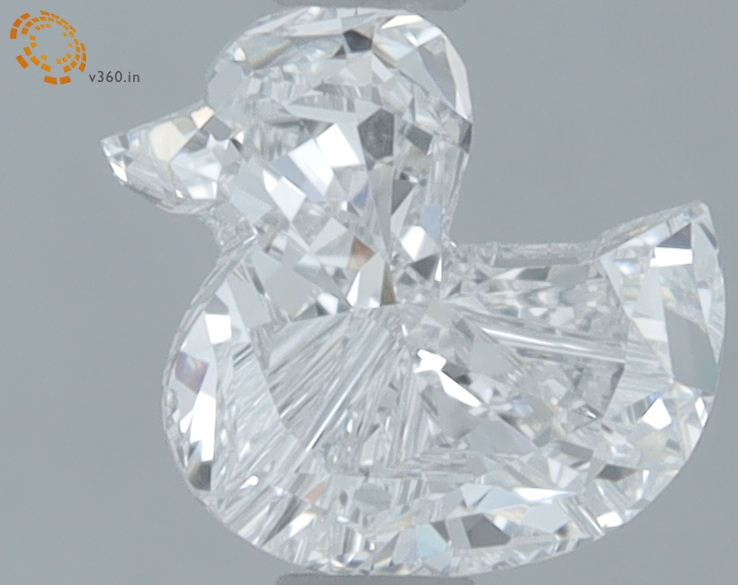 1.04 carat Duck lab grown diamond, E VVS2, IGI certified