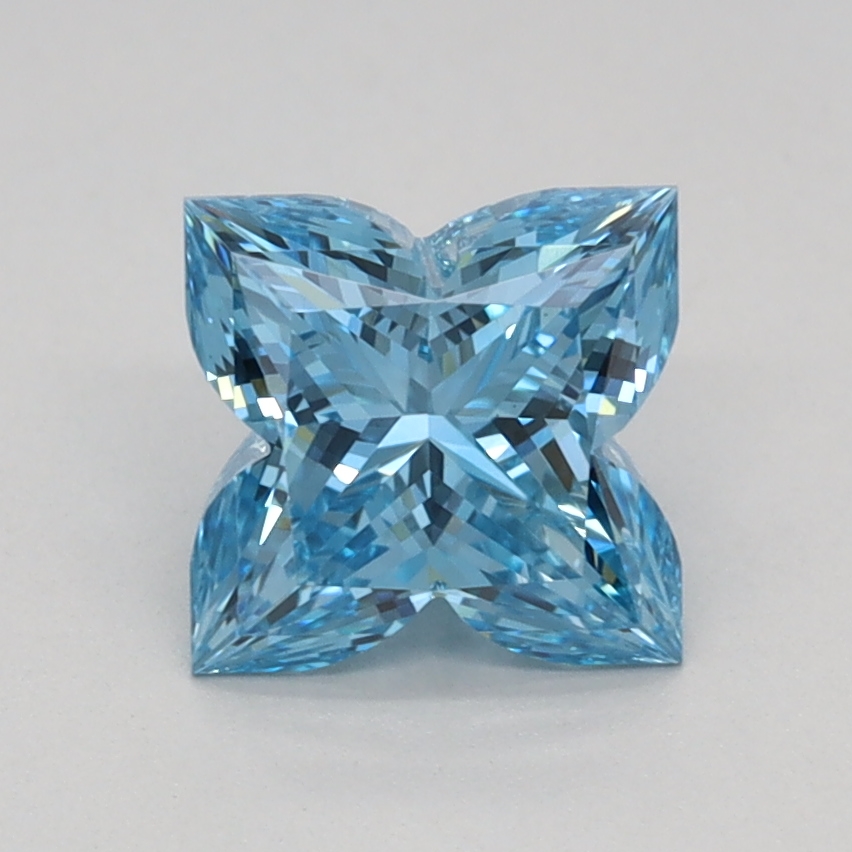 1.06 carat Fancy Vivid Blue Lily Cut lab grown diamond, VS1, IGI certified
