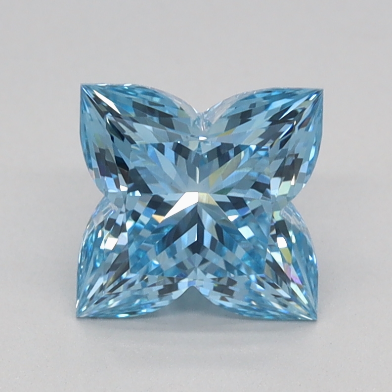 1.09 carat Fancy Vivid Blue Lily Cut lab grown diamond, VVS2, IGI certified