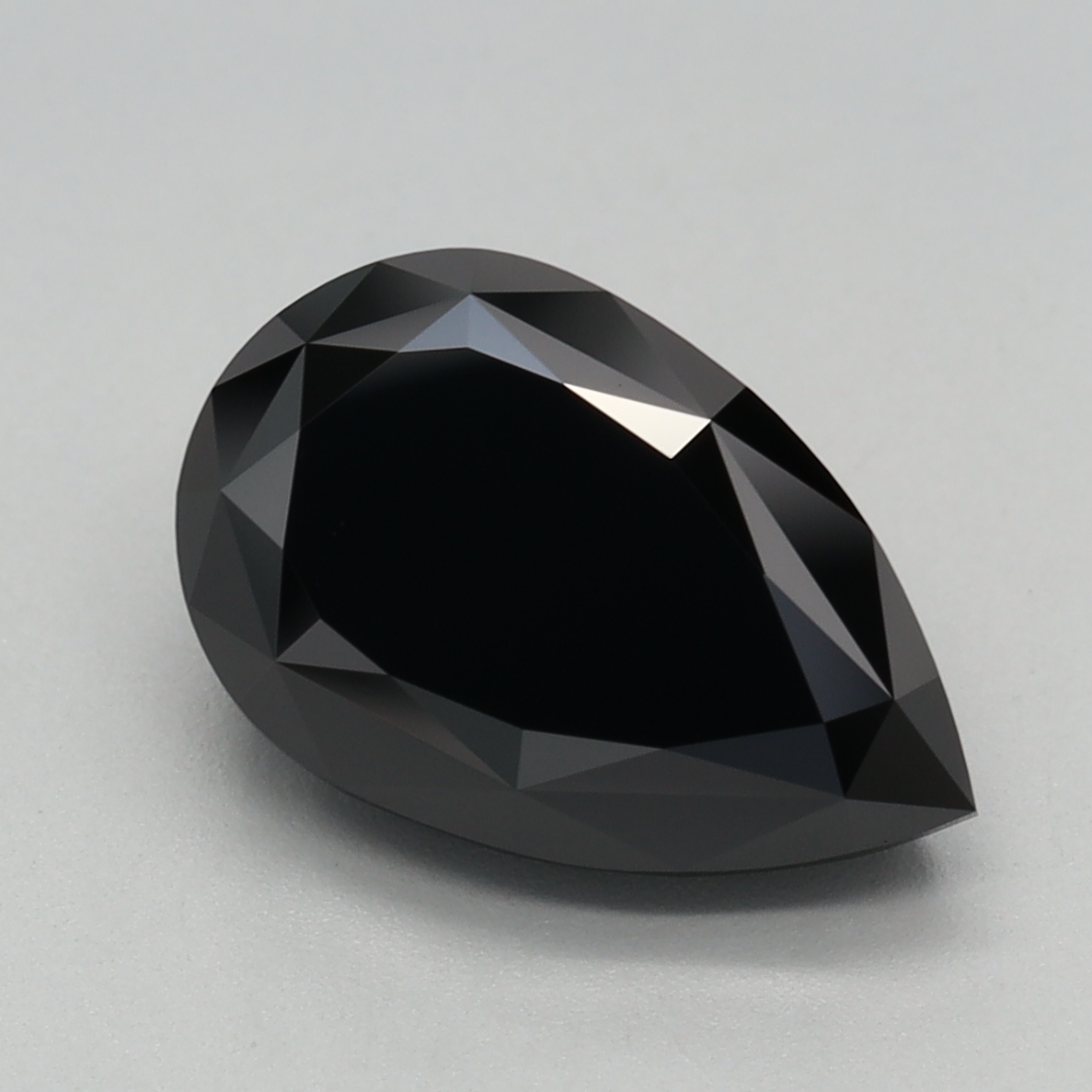 3.02 carat Fancy Black Pear lab grown diamond, VS1, IGI certified