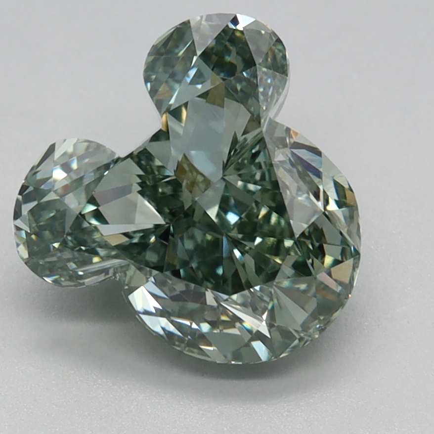 2.19 carat Fancy Vivid Green Other lab grown diamond, VVS2, IGI certified