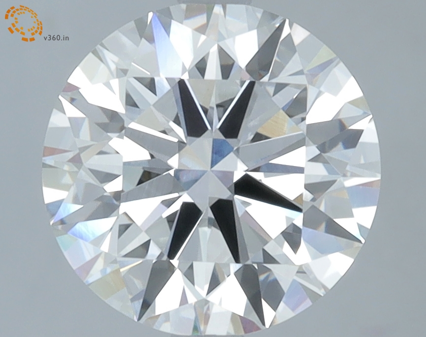 3.17 carat Round lab grown diamond, G VVS2, IGI certified