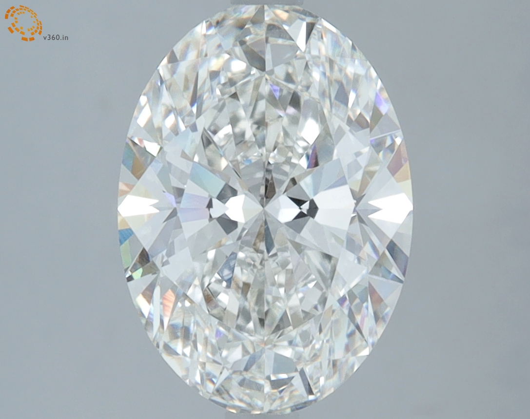 3.16 carat Oval lab grown diamond, G VVS2, IGI certified