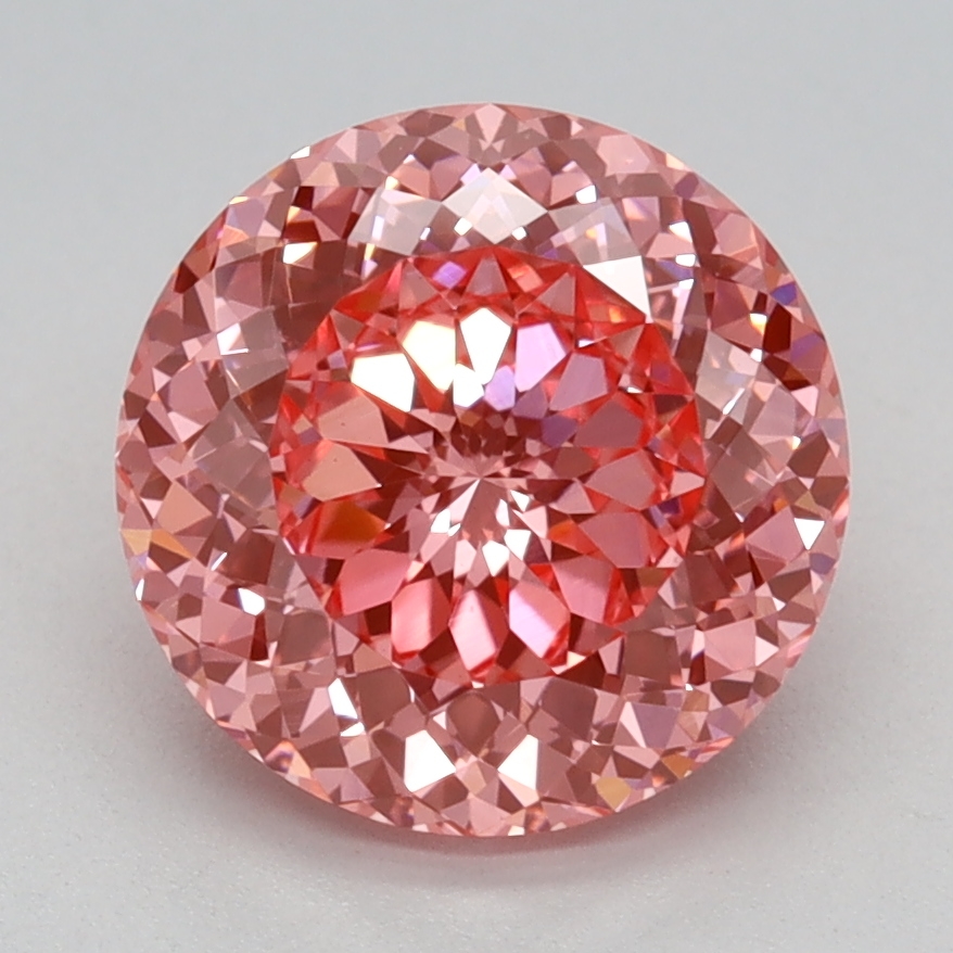 2.14 carat Fancy Vivid Pink Portuguese lab grown diamond, VS1, IGI certified