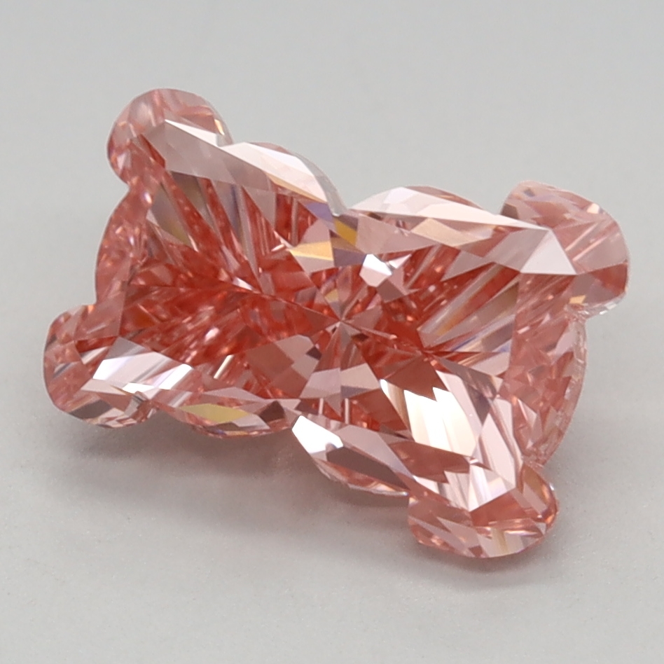 2.11 carat Fancy Vivid Pink Teddy lab grown diamond, VS1, IGI certified