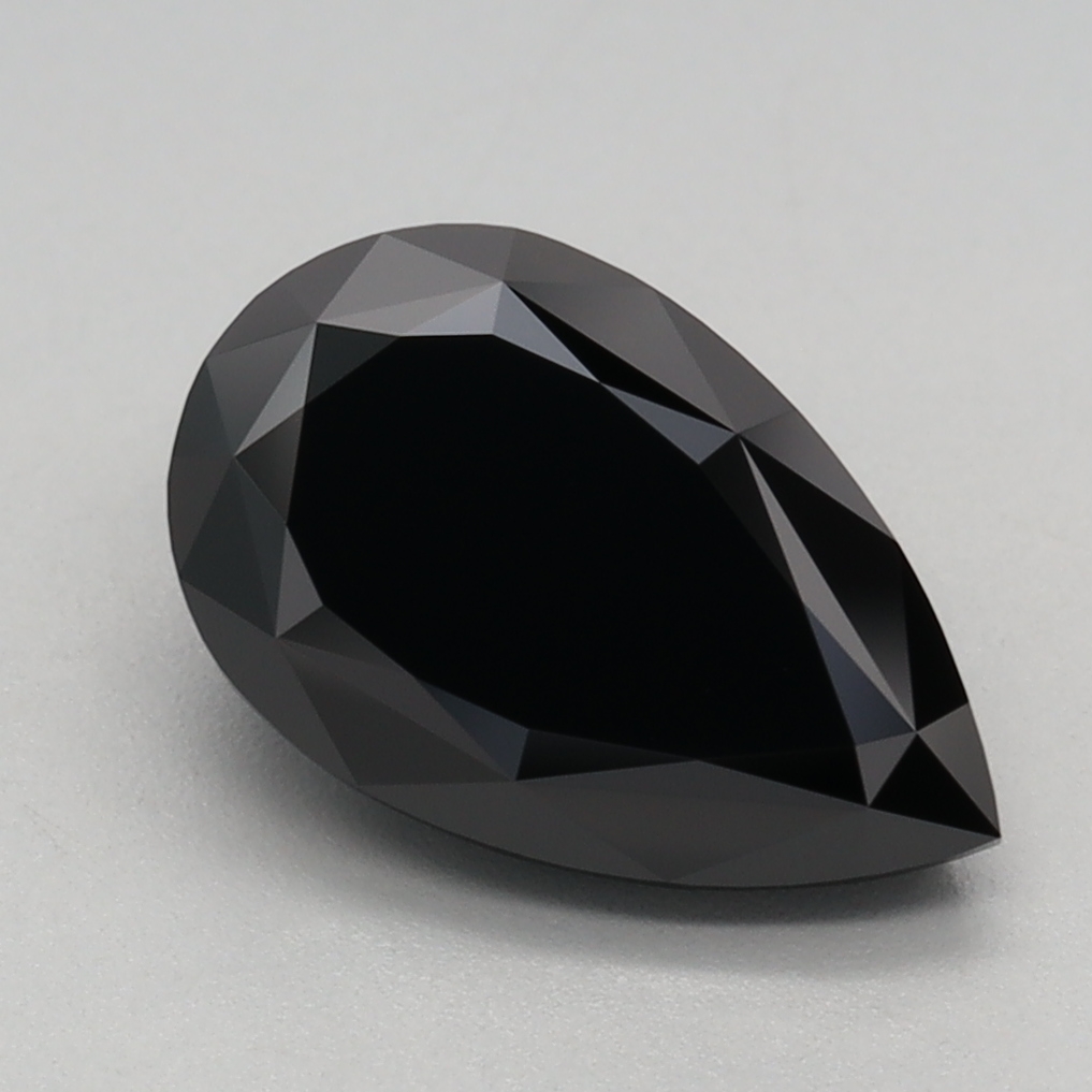 2.09 carat Fancy Black Pear lab grown diamond, VS1, IGI certified