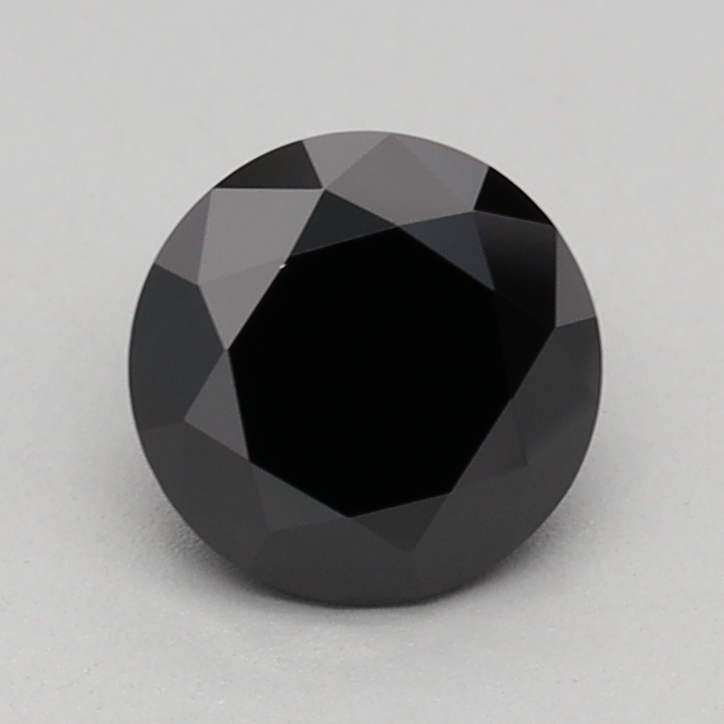 0.70 carat Fancy Black Round lab grown diamond, VS1, IGI certified