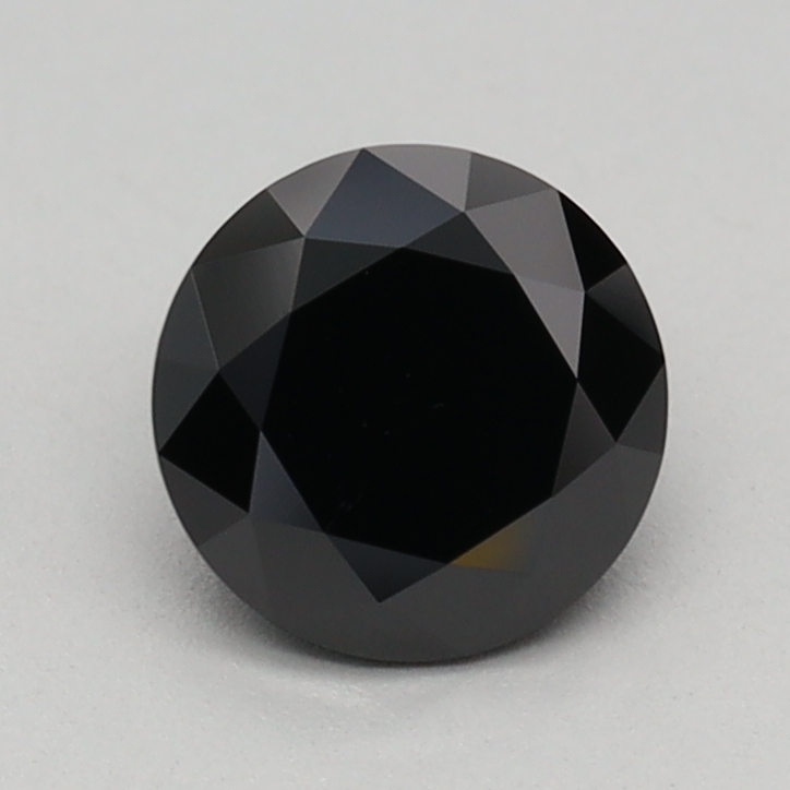 0.69 carat Fancy Black Round lab grown diamond, VS1, IGI certified