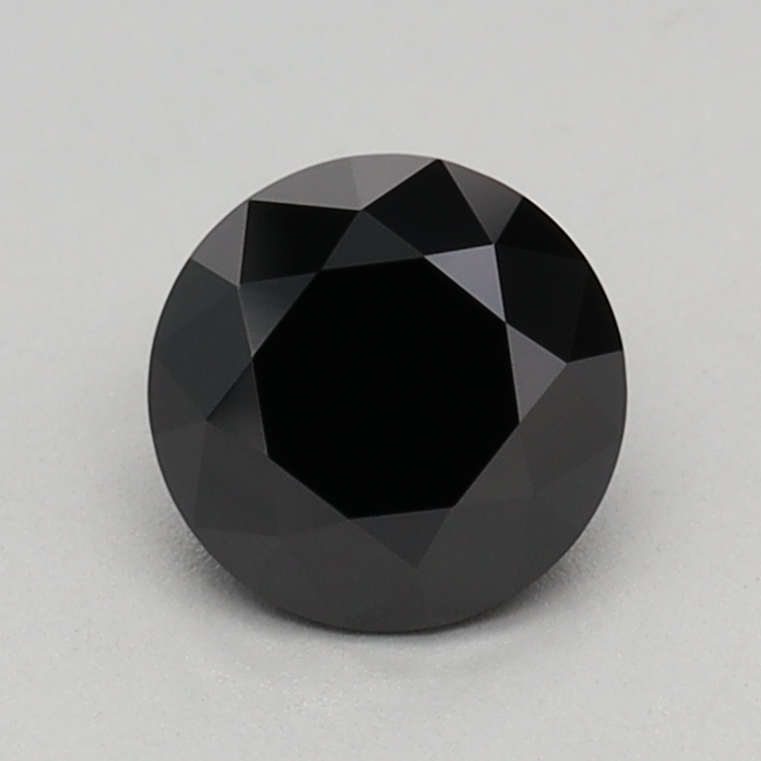 0.56 carat Fancy Black Round lab grown diamond, VS1, IGI certified