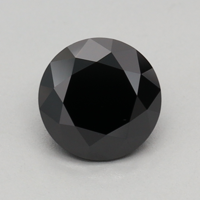 0.54 carat Fancy Black Round lab grown diamond, VS1, IGI certified