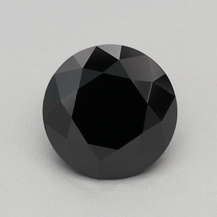 0.53 carat Fancy Black Round lab grown diamond, VS1, IGI certified