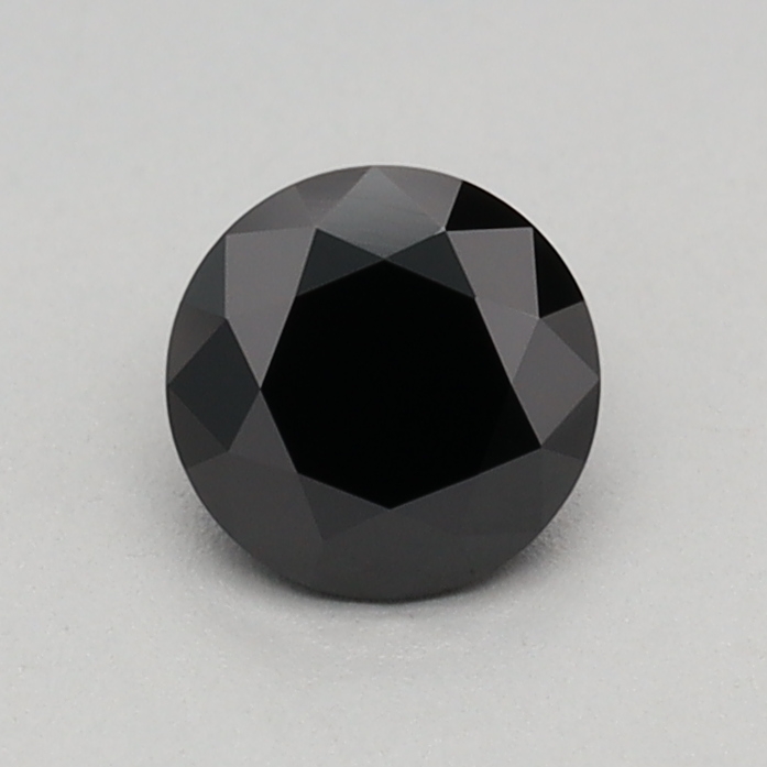 0.41 carat Fancy Black Round lab grown diamond, VS1, IGI certified