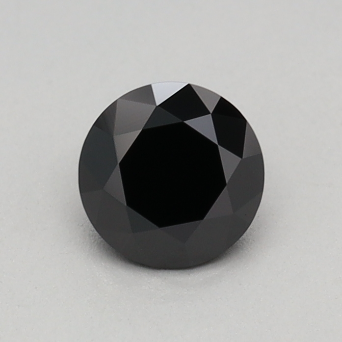 0.38 carat Fancy Black Round lab grown diamond, VS1, IGI certified