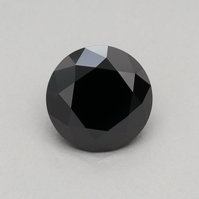 0.36 carat Fancy Black Round lab grown diamond, VS1, IGI certified