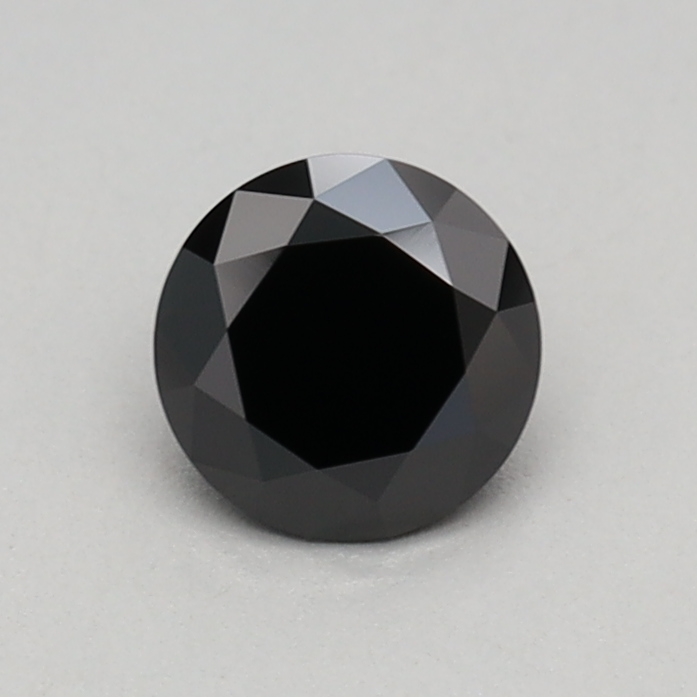 0.36 carat Fancy Black Round lab grown diamond, VS1, IGI certified