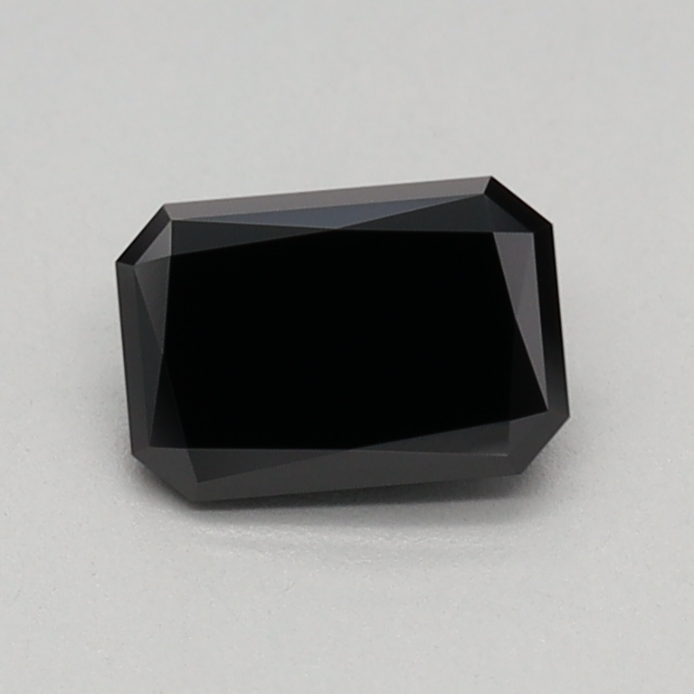 0.50 carat Fancy Black Radiant Cut lab grown diamond, VS1, IGI certified