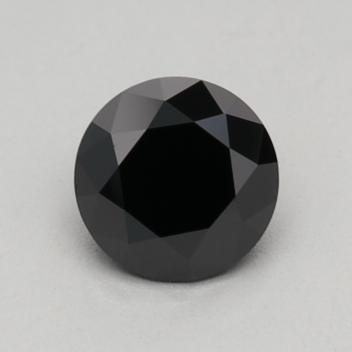 0.43 carat Fancy Black Round lab grown diamond, VS1, IGI certified