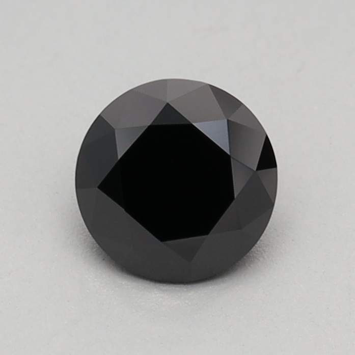 0.42 carat Fancy Black Round lab grown diamond, VS1, IGI certified
