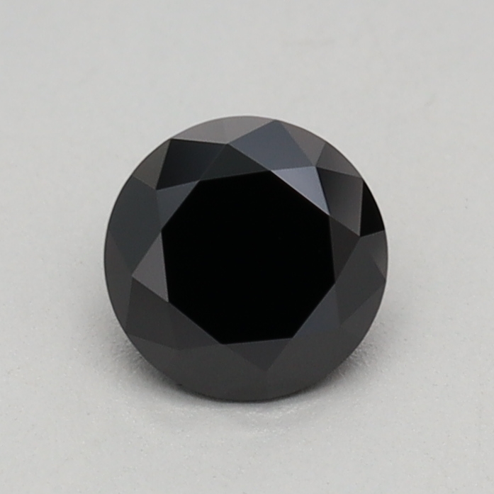 0.41 carat Fancy Black Round lab grown diamond, VS1, IGI certified
