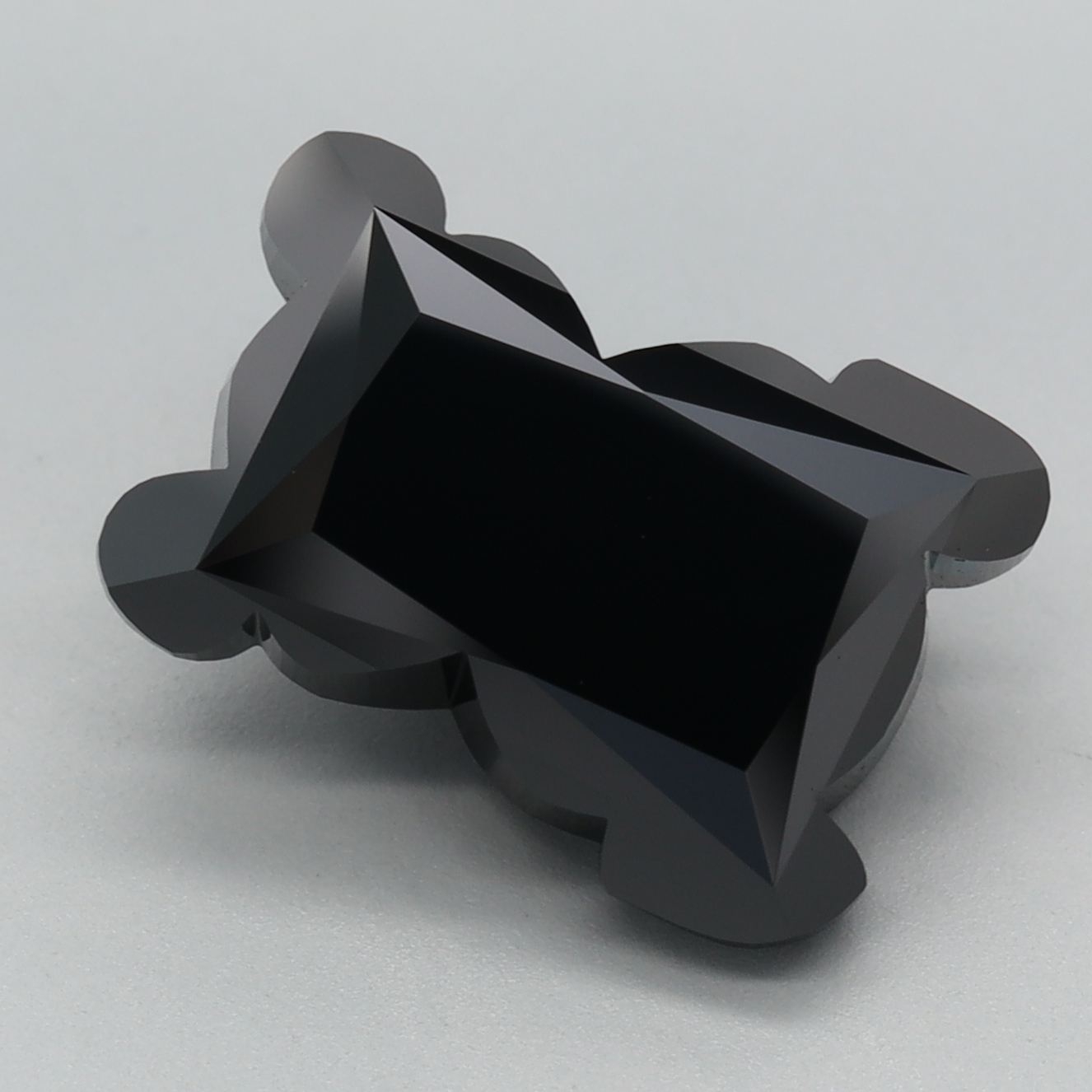 5.05 carat Fancy Black Teddy lab grown diamond, VVS2, IGI certified