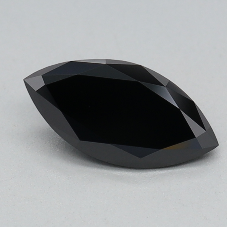 0.47 carat Fancy Black Marquise lab grown diamond, VS1, IGI certified