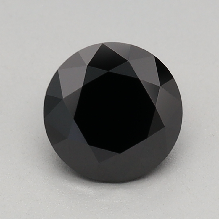 0.70 carat Fancy Black Round lab grown diamond, VS1, IGI certified