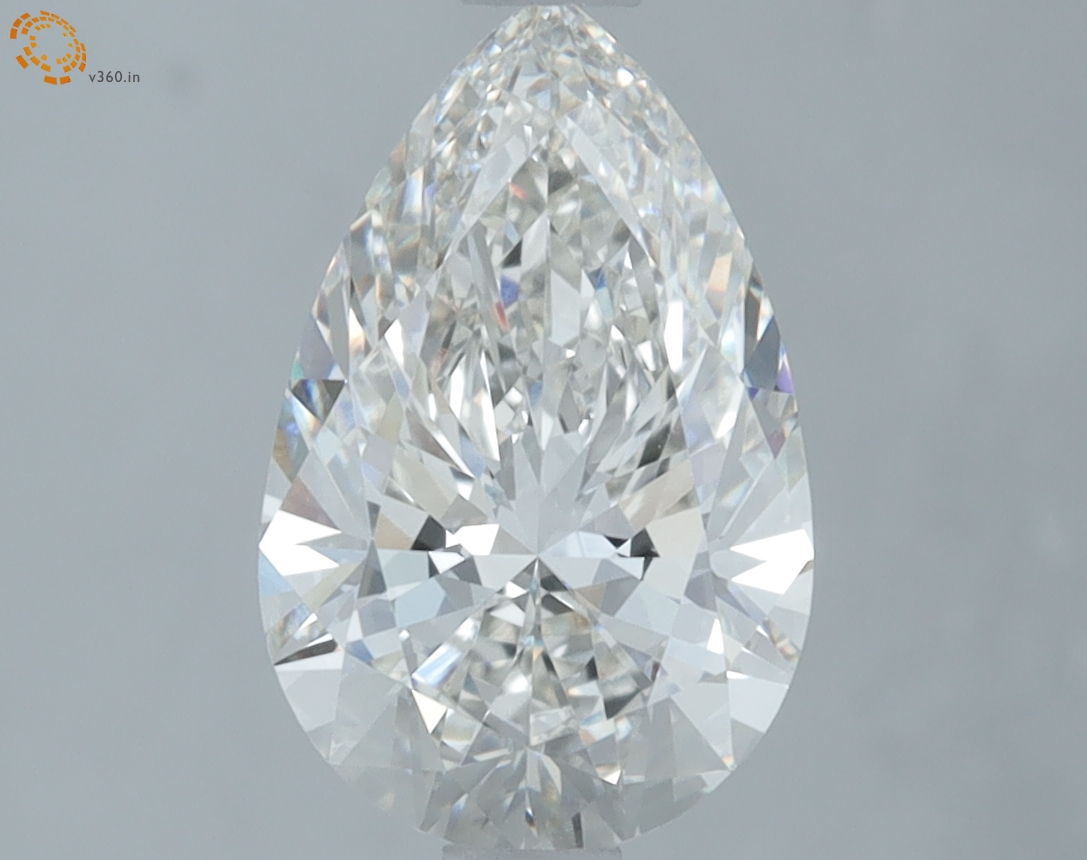 1.58 carat Pear lab grown diamond, G VVS2, IGI certified