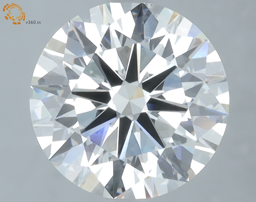 3.09 carat Round lab grown diamond, G VVS2, IGI certified