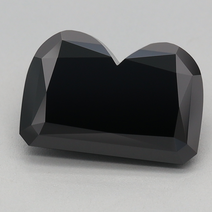 1.85 carat Fancy Black Alphabets lab grown diamond, VS1, IGI certified