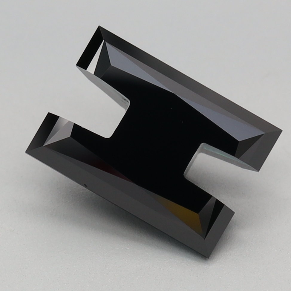 1.62 carat Fancy Black Alphabets lab grown diamond, VS1, IGI certified