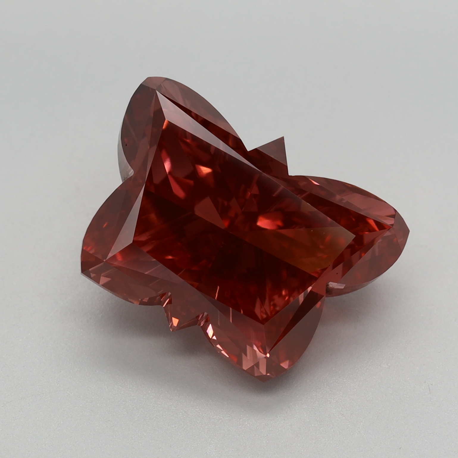 5.62 carat Fancy Vivid Pink Butterfly lab grown diamond, VS1, IGI certified