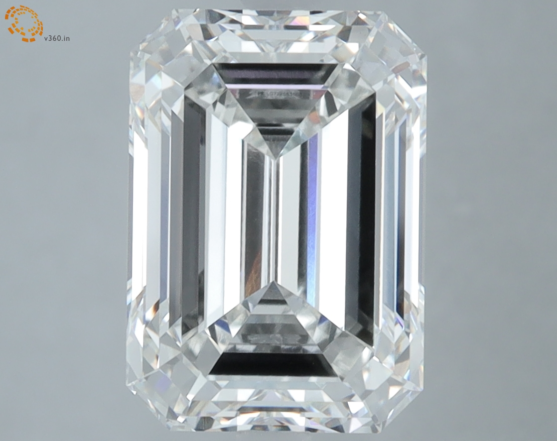 5.27 carat Emerald Cut lab grown diamond, G VVS2, IGI certified