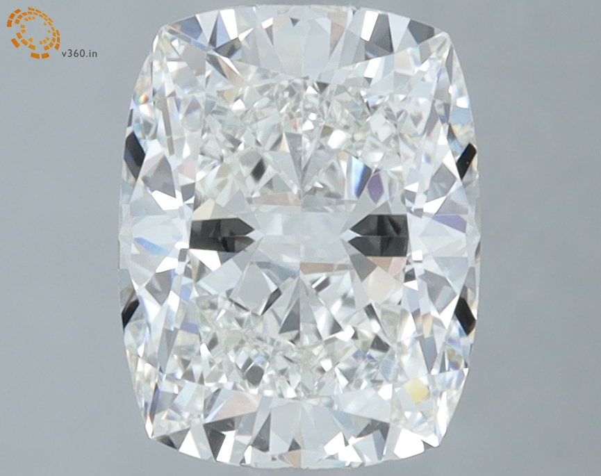 2.57 carat Cushion lab grown diamond, G VVS2, IGI certified
