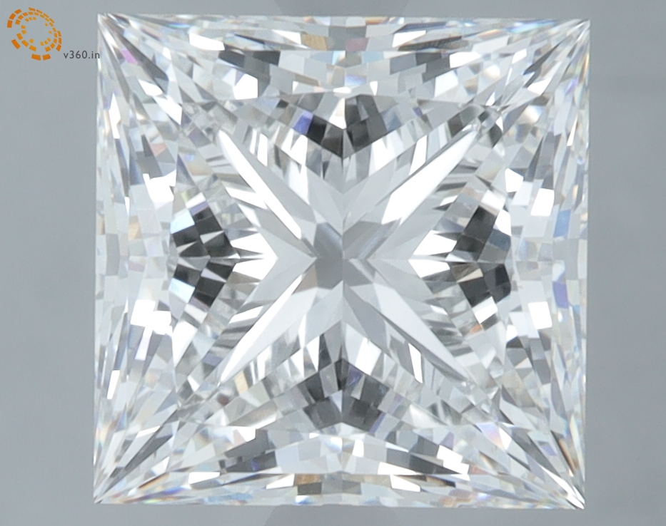 3.74 carat Princess diamond